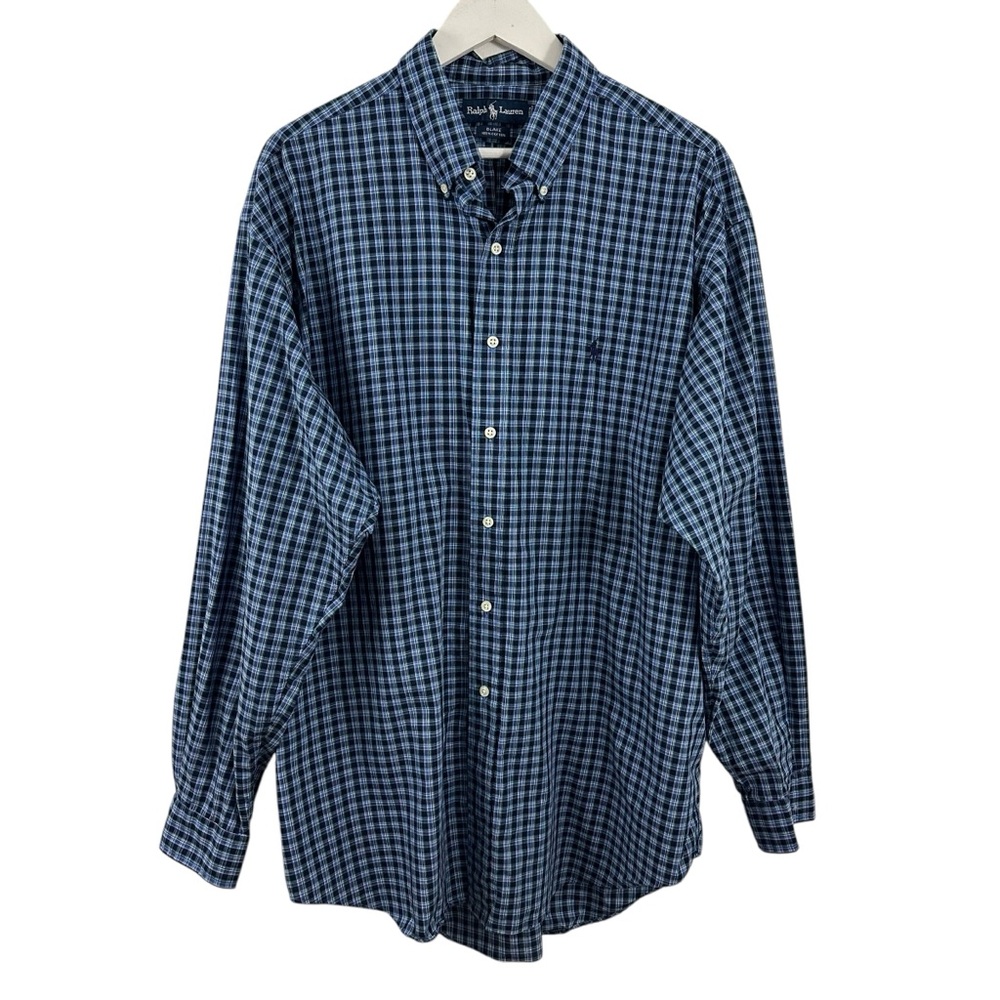 SOLD Ralph Lauren Men’s Plaid Button Down Long Sleeve Shirt Size XL